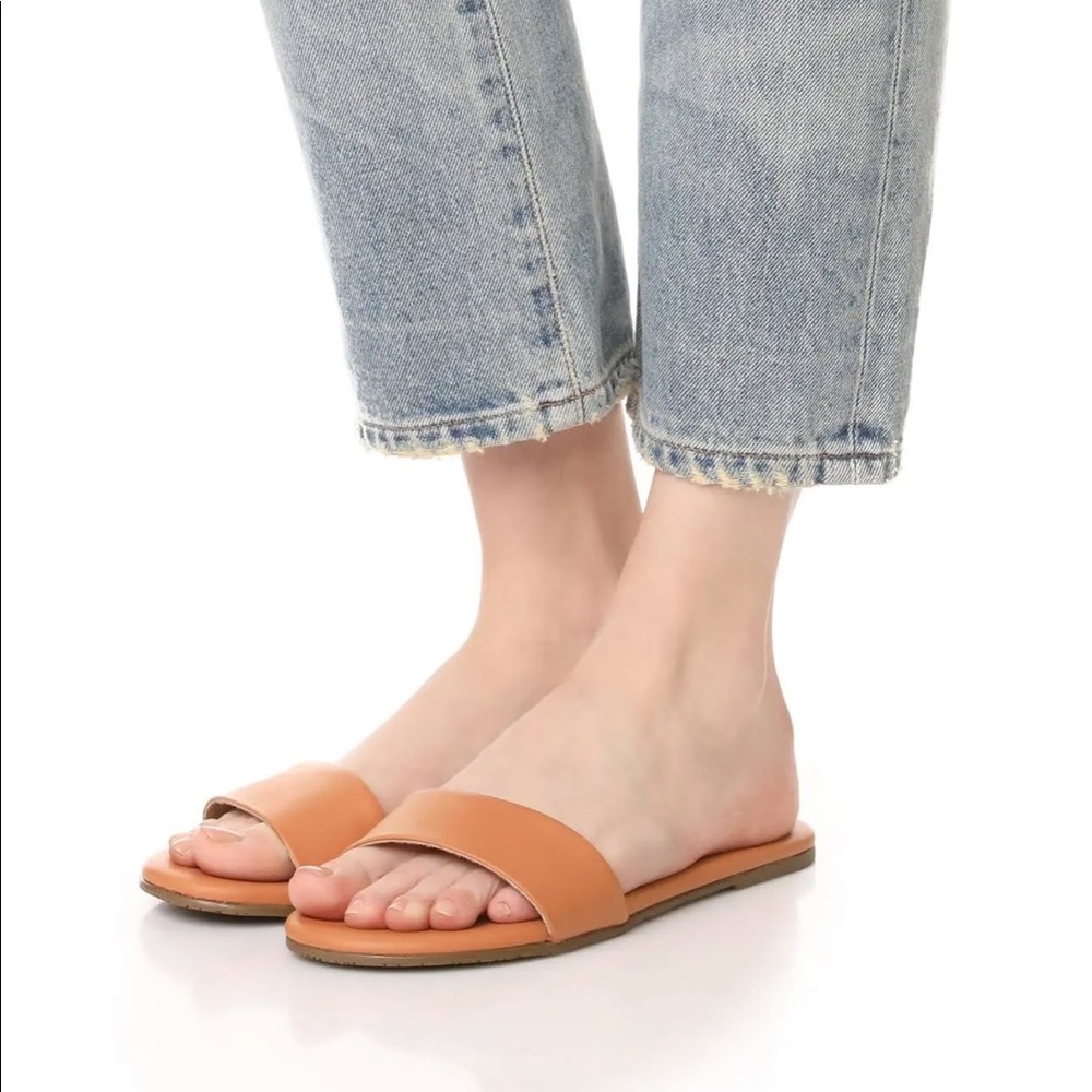 Tkees Alex Leather Sandal In Honey Size 8